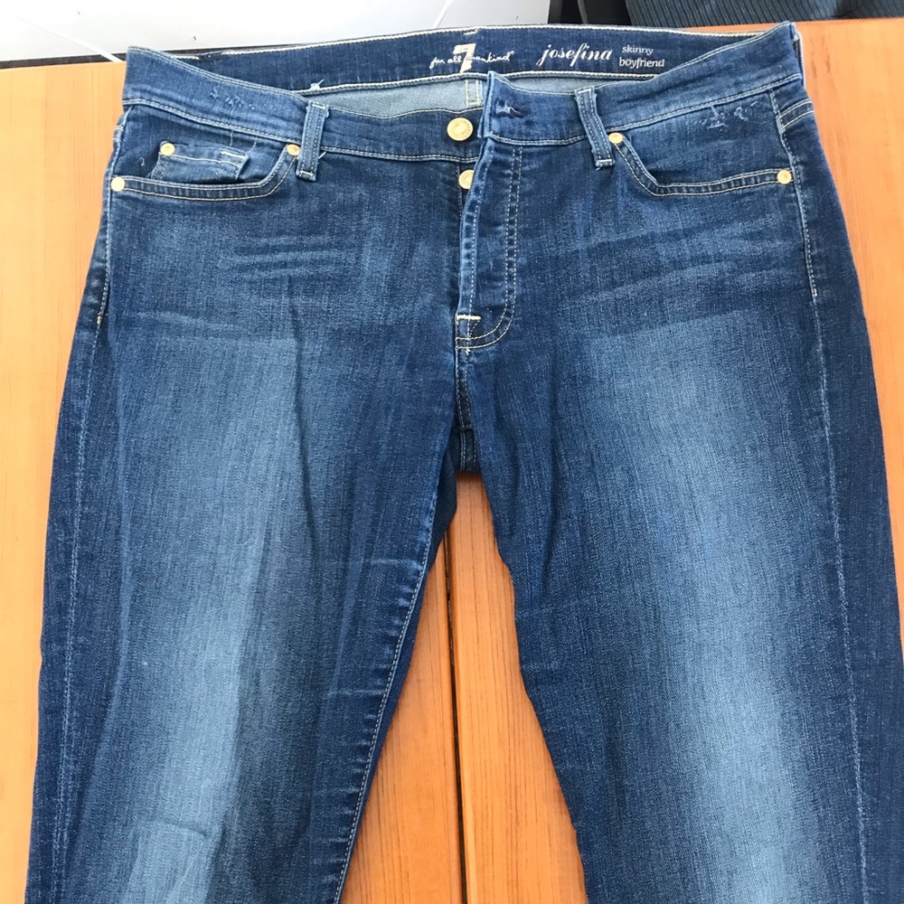 7 for all mankind josefina skinny boyfriend crops 32